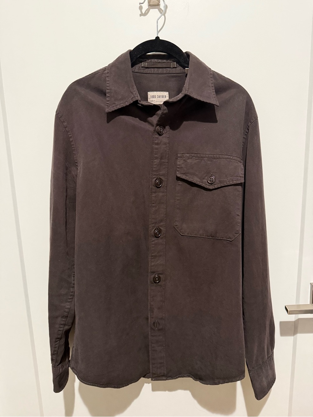 Todd Snyder Brown Button-Up Shirt Jacket - XS